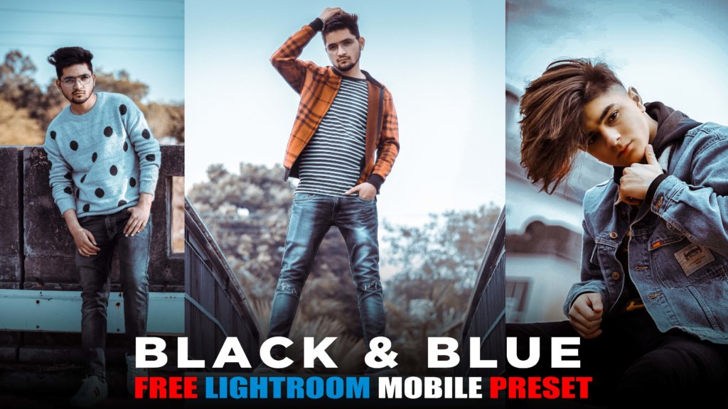 black & blue dual tone Lightroom mobile presets download