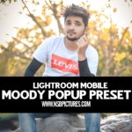 Moody pop up lightroom mobile preset – Free download