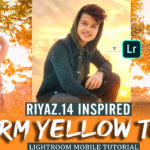 warm yellow Lightroom mobile preset download – NEW