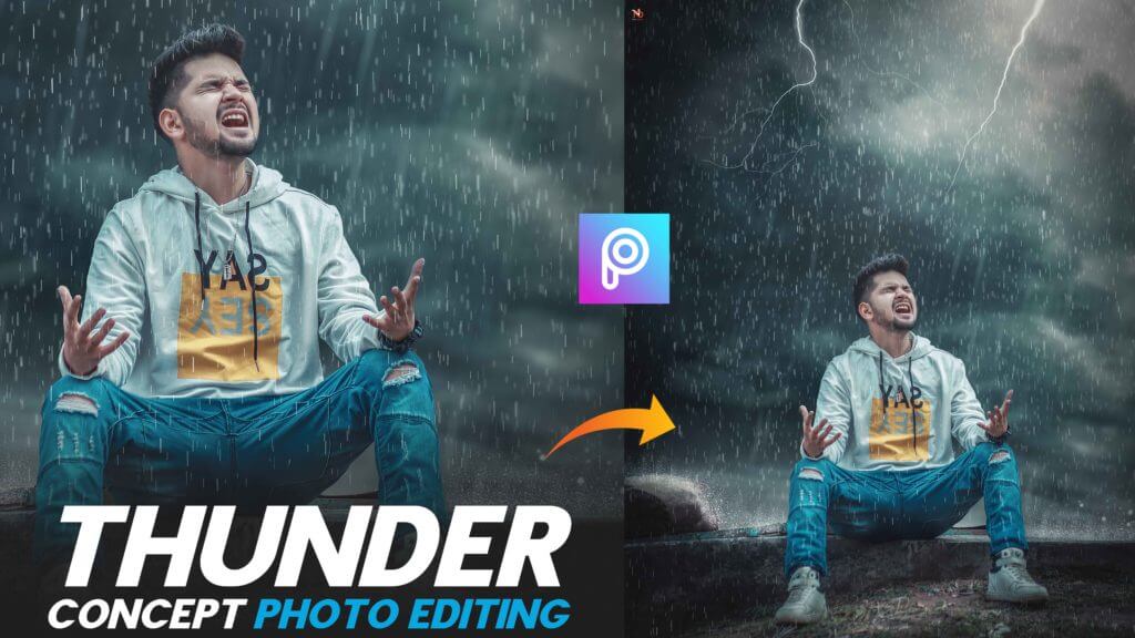 HD thunder editing background and PNG Images download